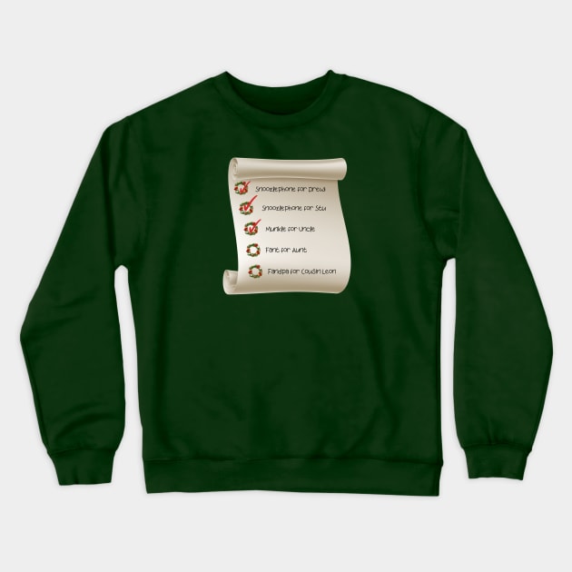 Grinch Christmas List Crewneck Sweatshirt by The O.D.D. Shoppe